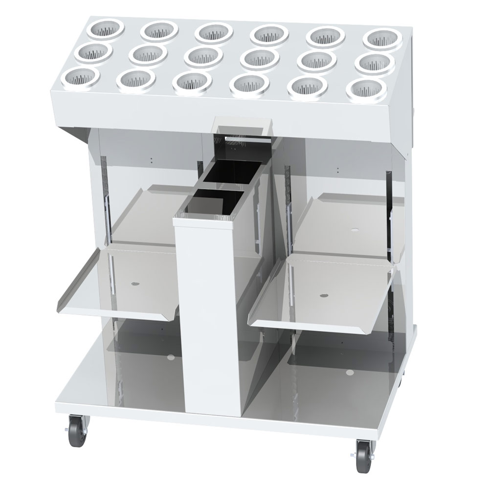 Tray, Silverware & Napkin Dispensers